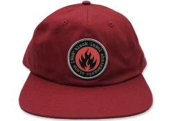 Black Label Since 88 6 Panel Cap Maroon