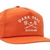 Dark Seas Tridents Nylon Snapback Cap Rust