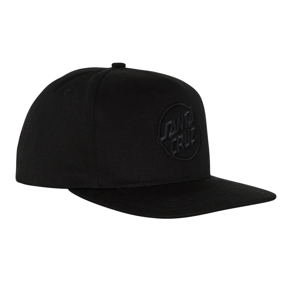 Santa Cruz Tiered Opus Snapback Cap Black - Image 3