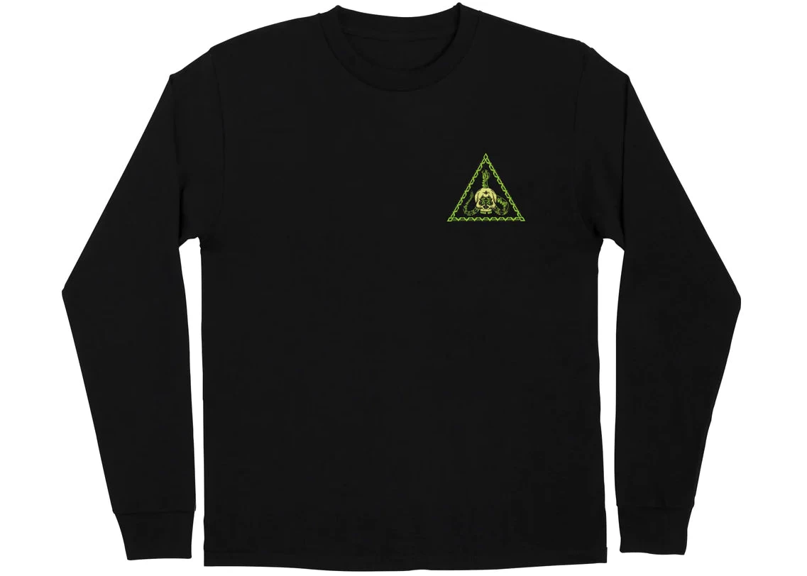 Powell Peralta Creature Take Warning Long Sleeve Tee Eco Black - Image 2