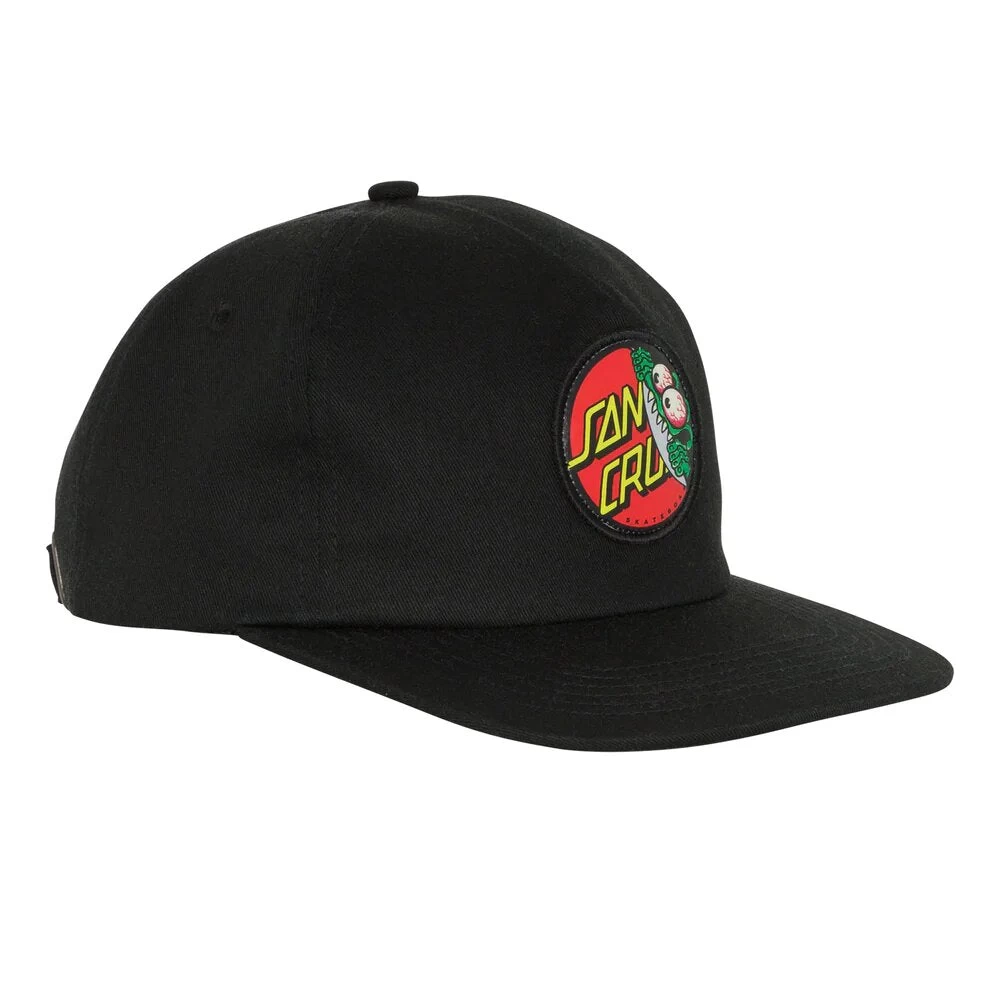 Santa Cruz Beware Dot Strapback Cap Black - Image 3