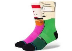 Stance South Park Mr Garrison Crew Socks Green