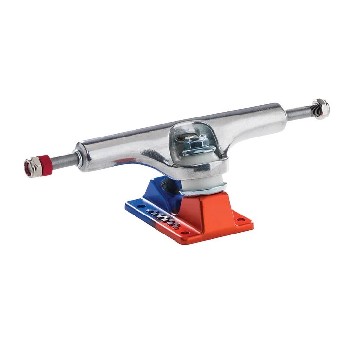 Ace AF-1 44 Anodized Blue/Orange Skateboard Trucks - Image 2