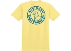 Anti-Hero Basic Pigeon Round DBL T-Shirt Cornsilk/Blue