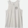 Brixton Crest Tank Top Off White/Burnt Red