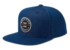 Brixton Oath III Snapback Cap Denim