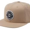 Brixton Oath III Snapback Cap Sand