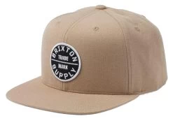 Brixton Oath III Snapback Cap Sand