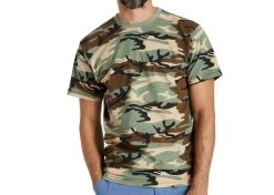 Brixton Vintage Reserve Short Sleeve T-Shirt Camo Vintage Wash