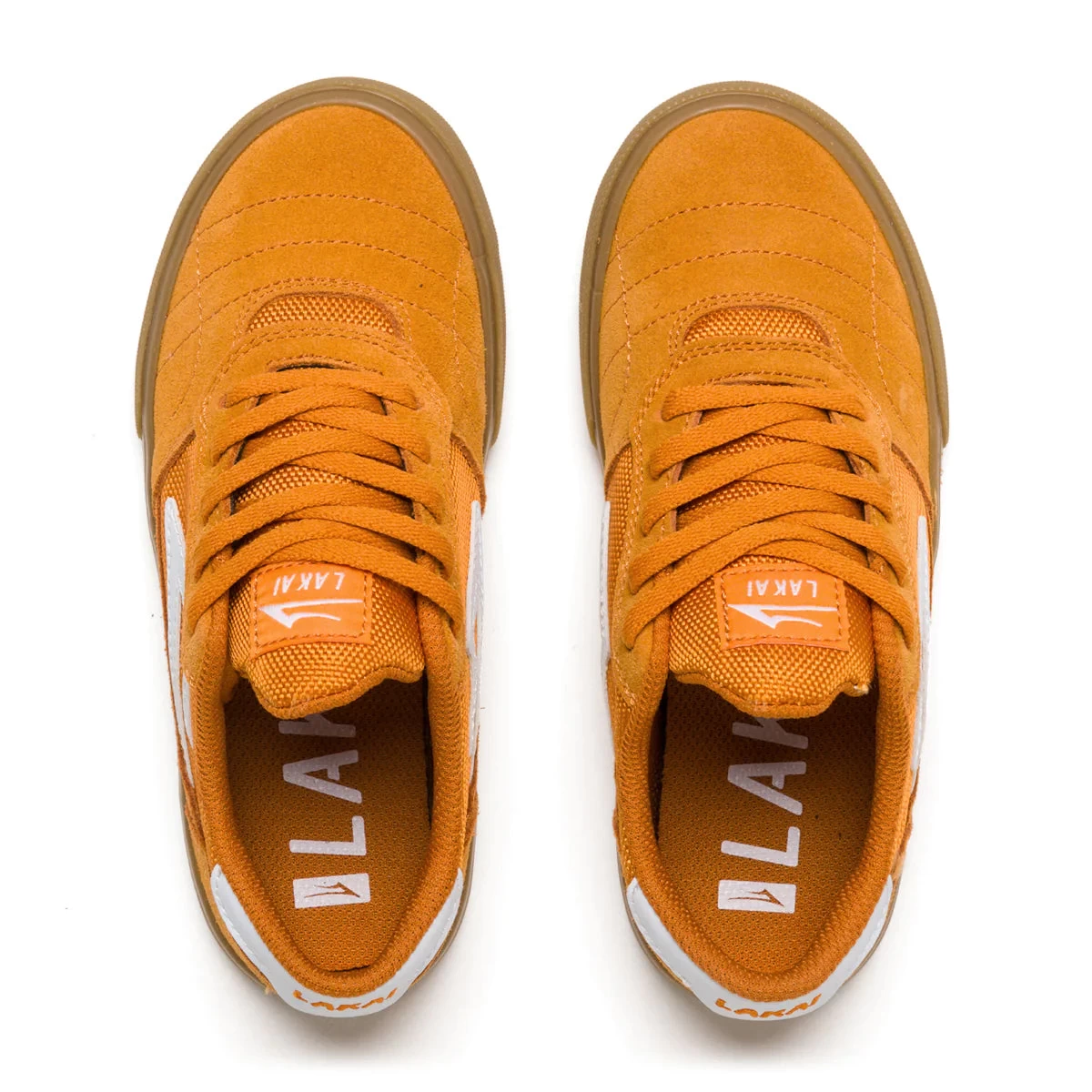 Lakai Cambridge Kid Shoes Orange Suede - Image 2