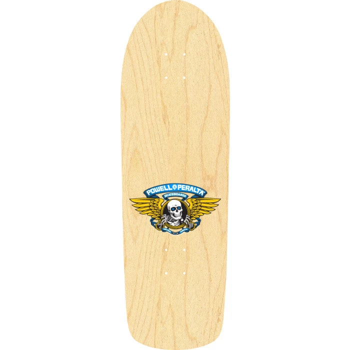 Powell Peralta Old School Ripper 9.89" Natural Blue Retro Skateboard Deck - Image 3