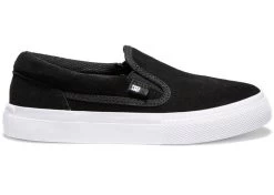 DC Manual Slip-On Black/White Kids' Shoes