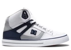 DC Pure High-Top White/Navy Shoes