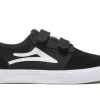Lakai Griffin Kid Shoes Black/White Suede