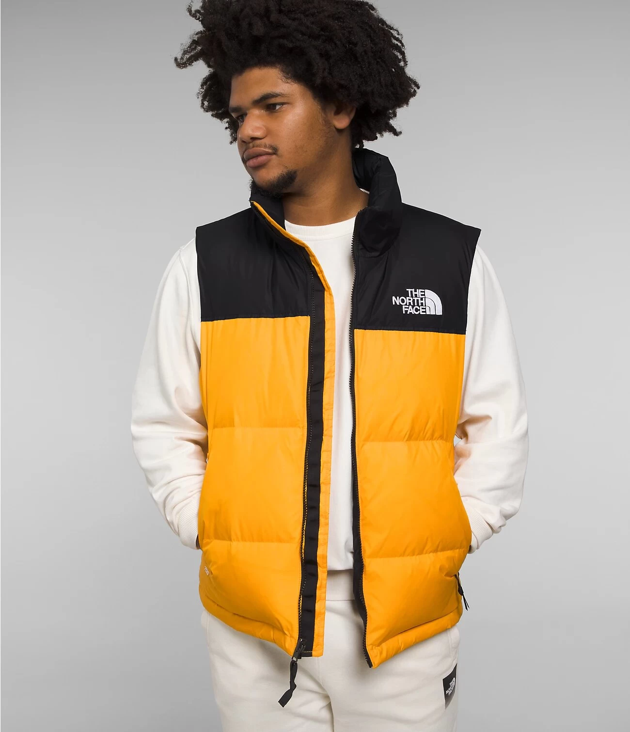 The North Face 1996 Retro Nuptse Vest Summit Gold/ TNF Black - Image 3