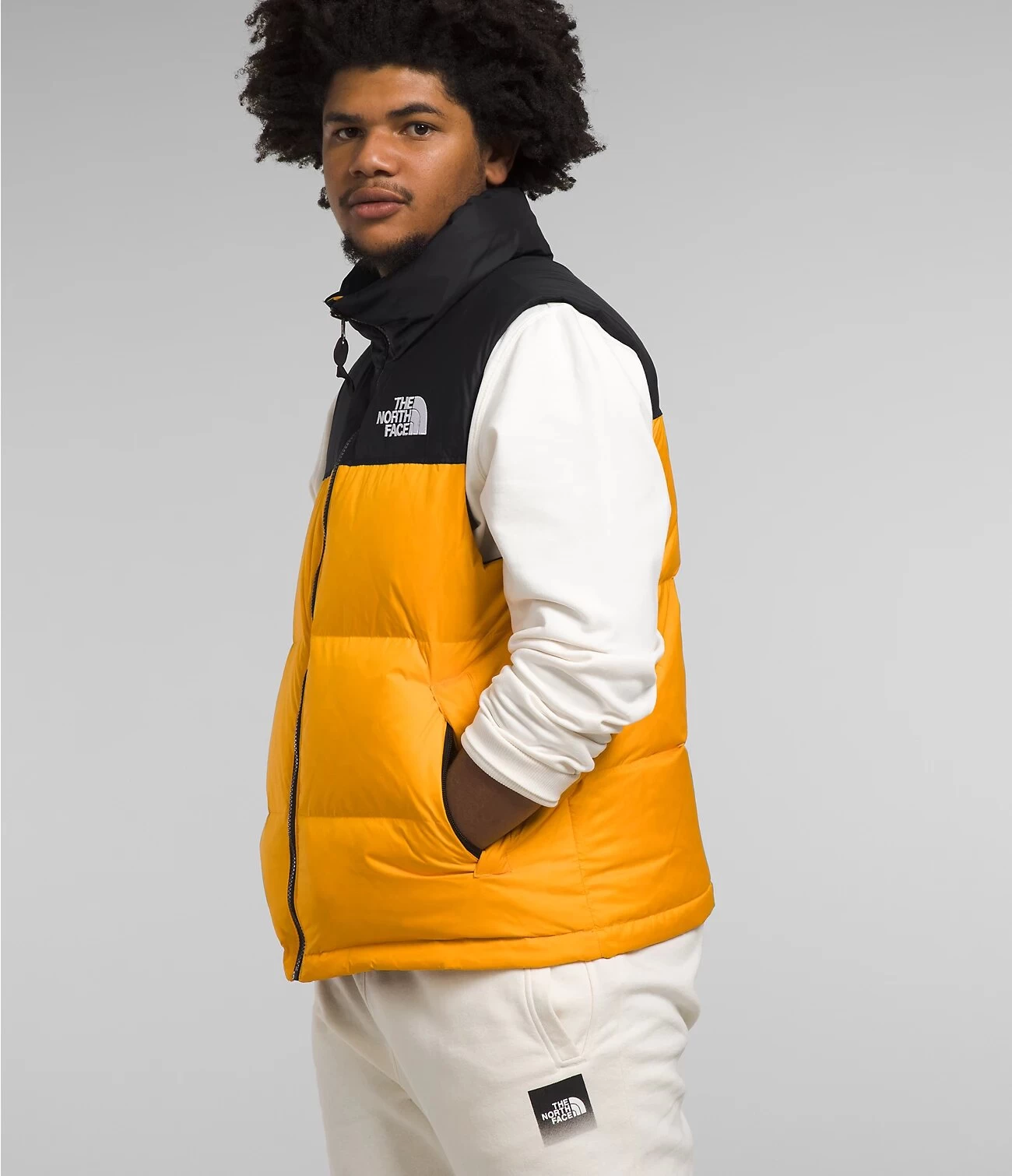 The North Face 1996 Retro Nuptse Vest Summit Gold/ TNF Black - Image 5