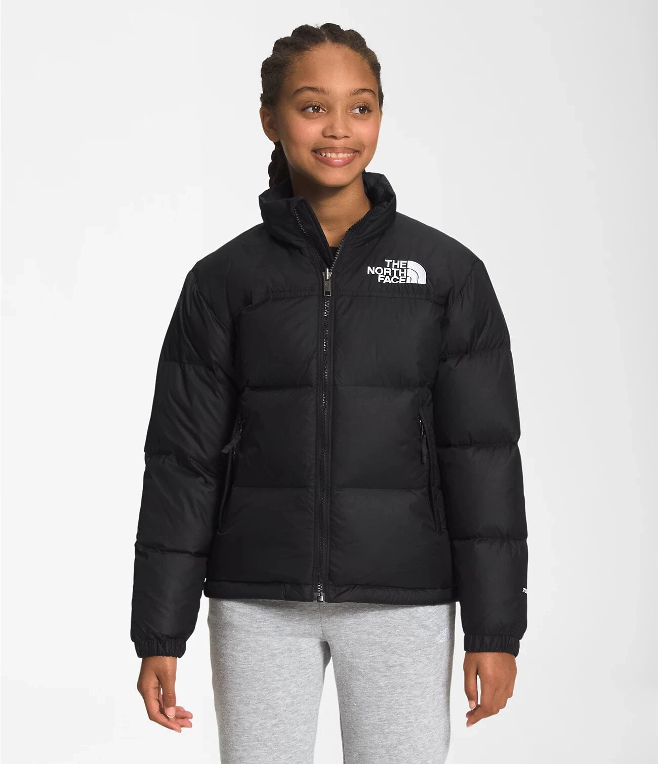 The North Face Teen's 1996 Retro Nuptse Jacket TNF Black - Image 3