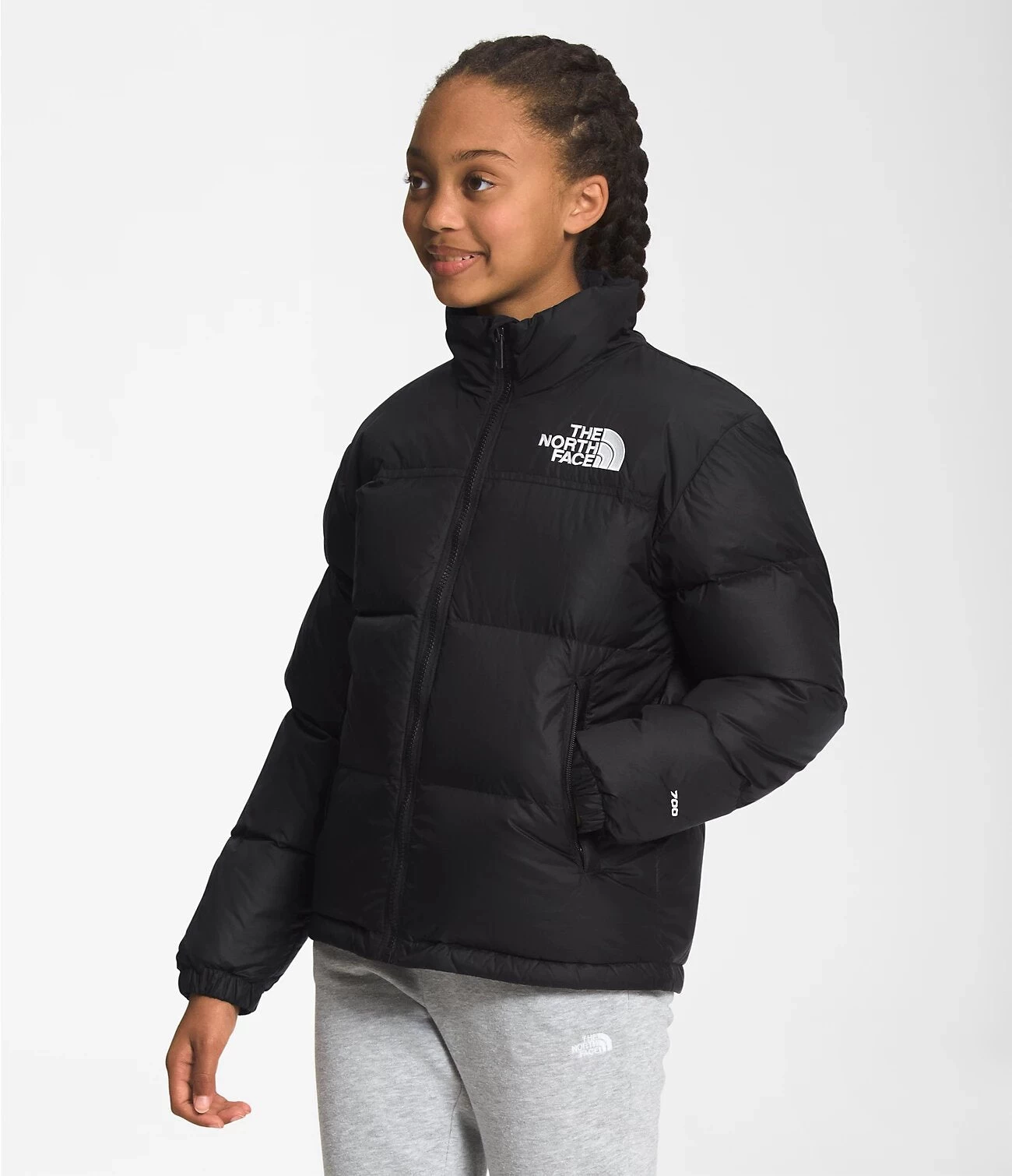 The North Face Teen's 1996 Retro Nuptse Jacket TNF Black - Image 4