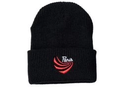 Paris Swoosh Beanie Black