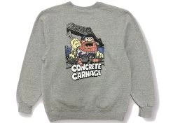 Mehrathon X Heroin Concrete Carnage Crewneck Heather
