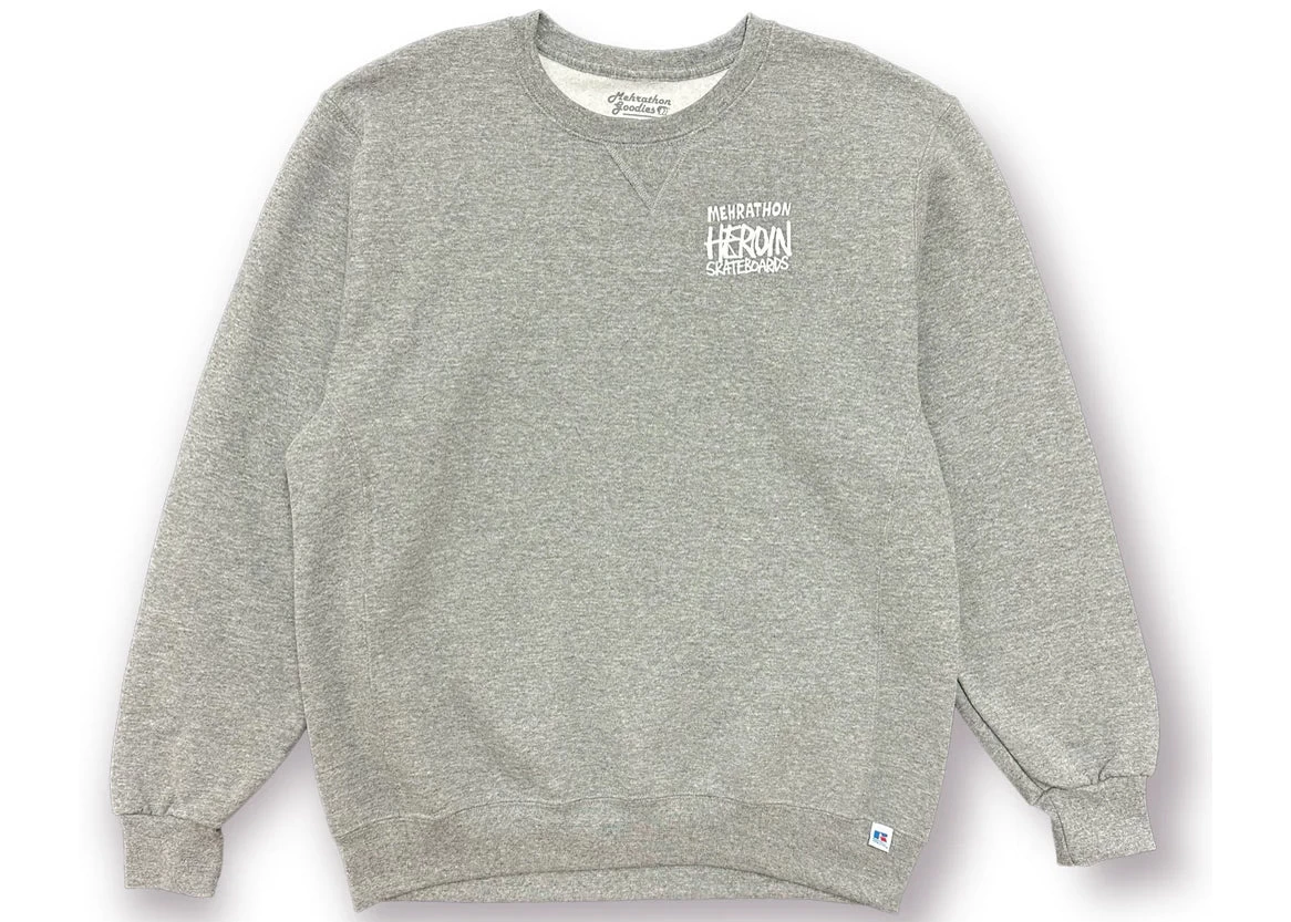 Mehrathon X Heroin Concrete Carnage Crewneck Heather - Image 2