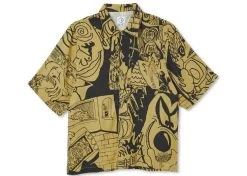 Polar Emile Art Shorts Sleeve Shirt Black/Yellow