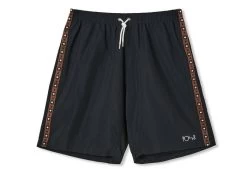 Polar Square Stripe Swim Shorts Black/Brown