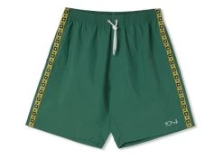 Polar Square Stripe Swim Shorts Green