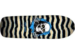 Powell Peralta Old School Ripper 9.89" Natural Blue Retro Skateboard Deck
