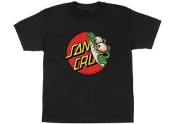Santa Cruz Beware Dot Youth T-Shirt Black
