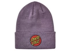 Santa Cruz Classic Dot Beanie Heather Purple