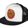 Santa Cruz Classic Dot Trucker Cap Black/White