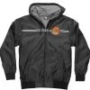 Santa Cruz Dot Hooded Windbreaker Jacket Black