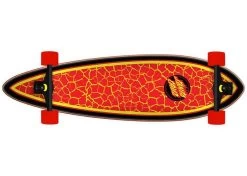 Santa Cruz Pintail Flame Dot Complete Longboard