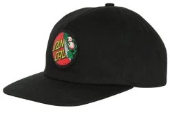 Santa Cruz Beware Dot Strapback Cap Black