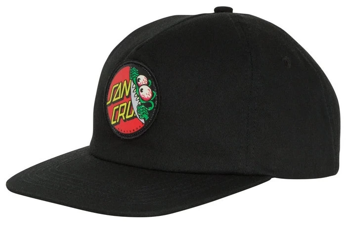 Santa Cruz Beware Dot Strapback Cap Black