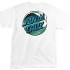 Santa Cruz Wave Dot T-Shirt White