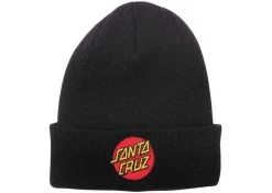Santa Cruz Classic Dot Beanie Black