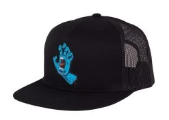 Santa Cruz Screaming Hand Front Trucker Cap Black