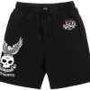 Loser Machine X Zero Anniversary Stock Fleece Shorts Black