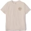 Brixton Oath V Standard T-Shirt Cream Dusk Barn Red