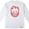 Spitfire Bighead Long Sleeve Tee White/Red