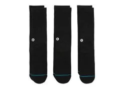 Stance Icon Crew Socks 3 Pack Black