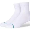 Stance Icon Quarter Socks White