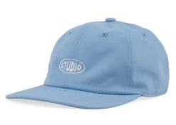 Studio Bubble 6 Panel Strapback Cap Light Blue