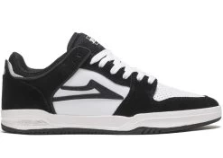 Lakai Telford Low Shoes Black White Suede