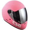 TSG The Pass Pro Solid Color Matt Pink (+Bonus Visor) Full Face Longboard Helmet