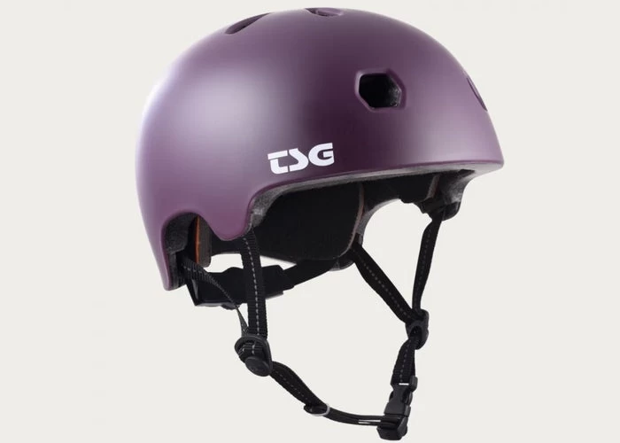 TSG Meta Solid Color Satin Eggplant Helmet
