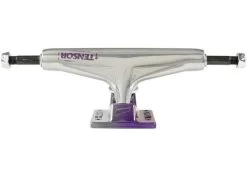 Tensor Aluminium Stencil Mirror 5.25/5.5 Skateboard Trucks Raw/Purple