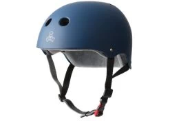 Triple 8 Certified Sweatsaver Helmet Navy Rubber